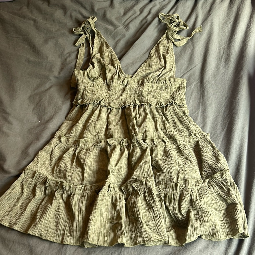 Sage green dress. Purchased from Cider, size Large.